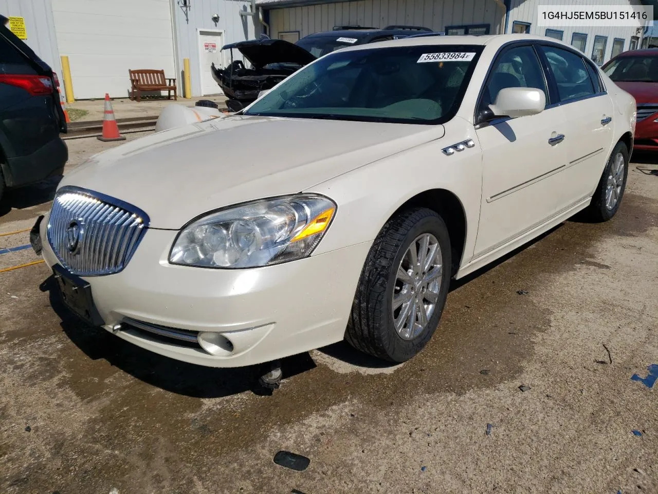 2011 Buick Lucerne Cxl VIN: 1G4HJ5EM5BU151416 Lot: 55833984