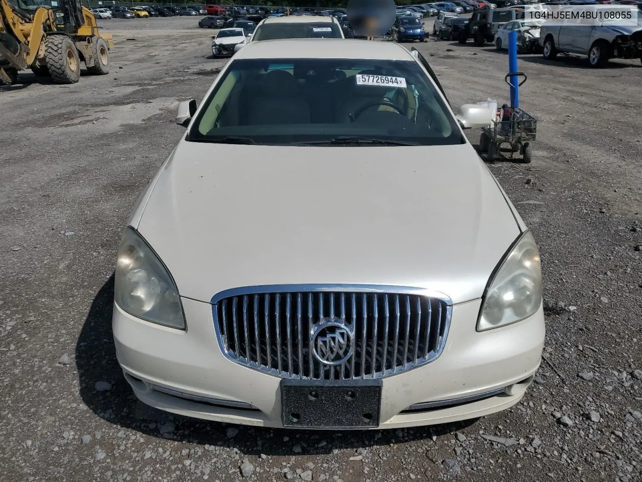 2011 Buick Lucerne Cxl VIN: 1G4HJ5EM4BU108055 Lot: 57726944