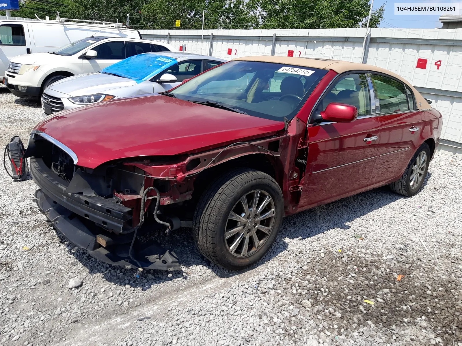 2011 Buick Lucerne Cxl VIN: 1G4HJ5EM7BU108261 Lot: 64754714