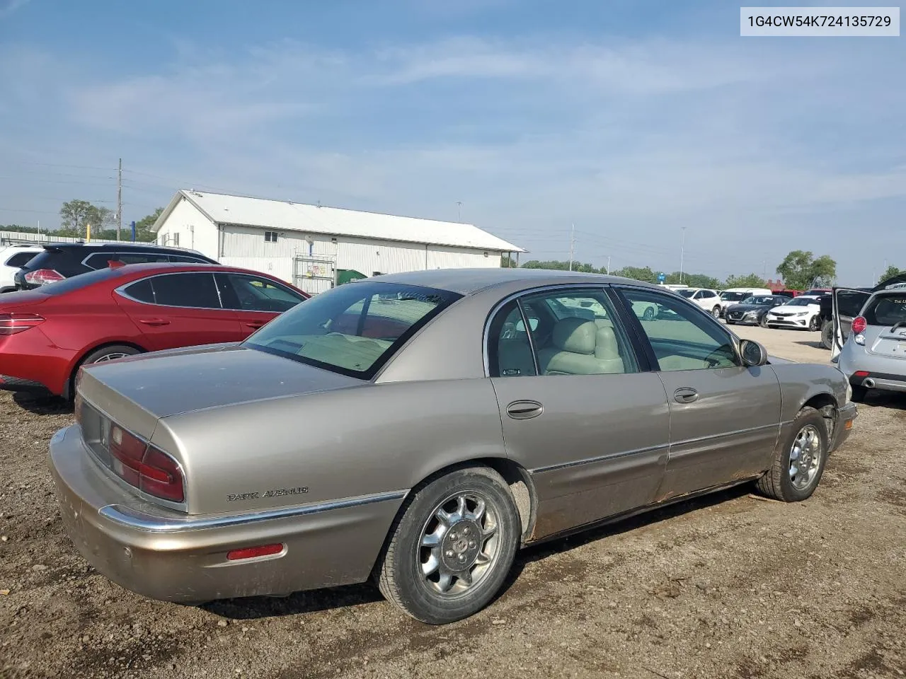 2002 Buick Park Avenue VIN: 1G4CW54K724135729 Lot: 54472694