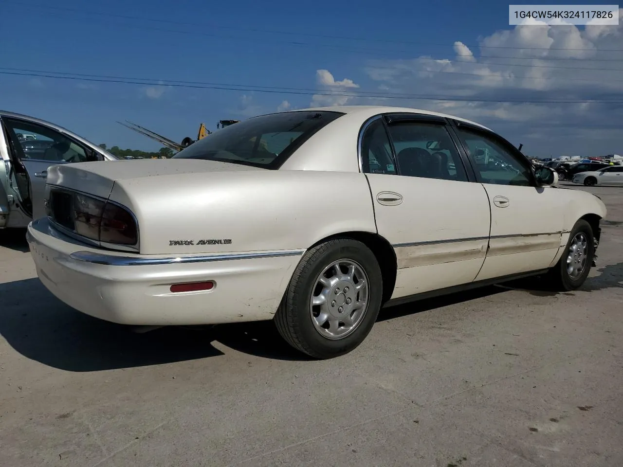 2002 Buick Park Avenue VIN: 1G4CW54K324117826 Lot: 55573704