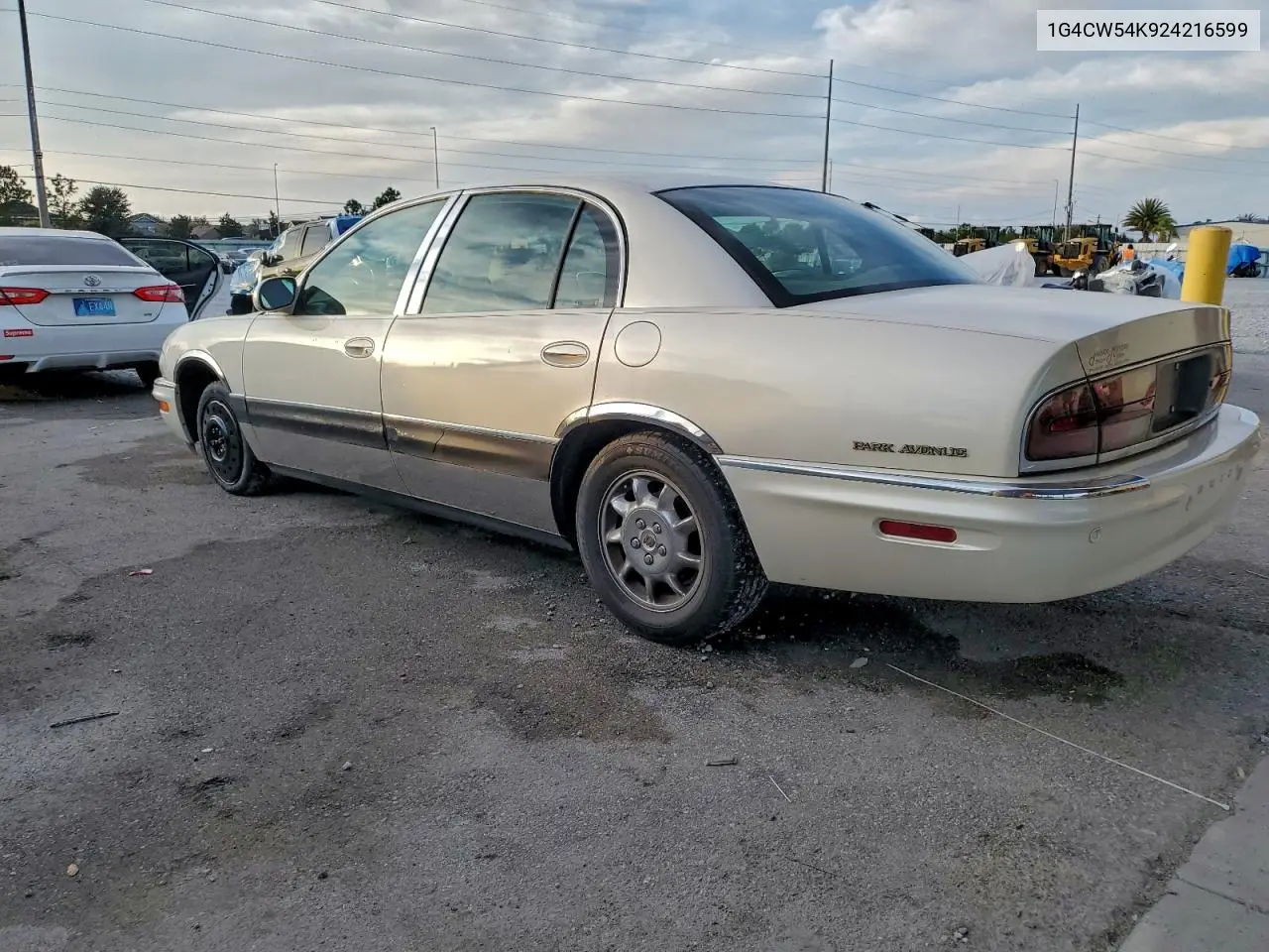 1G4CW54K924216599 2002 Buick Park Avenue