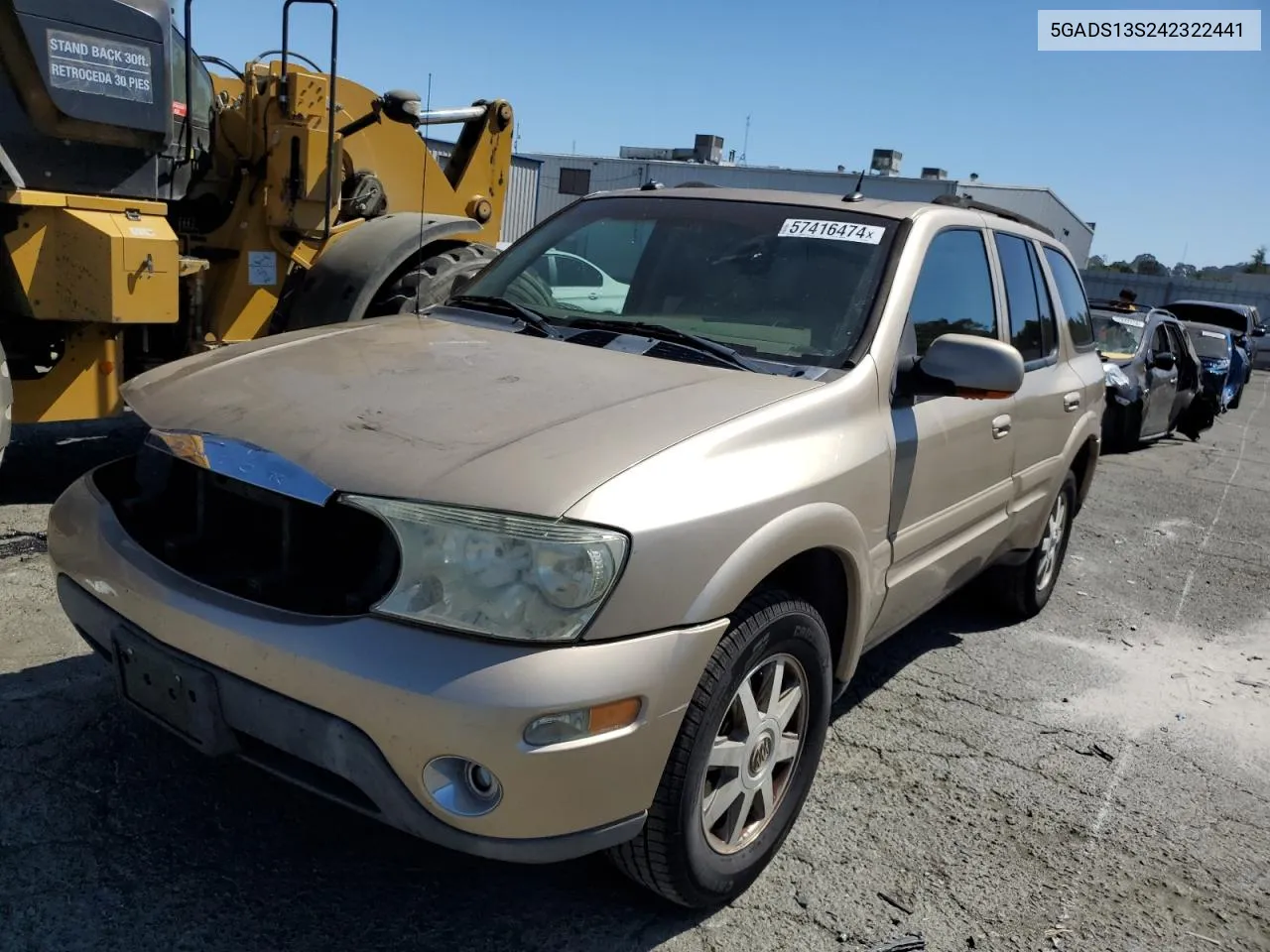 2004 Buick Rainier Cxl VIN: 5GADS13S242322441 Lot: 57416474