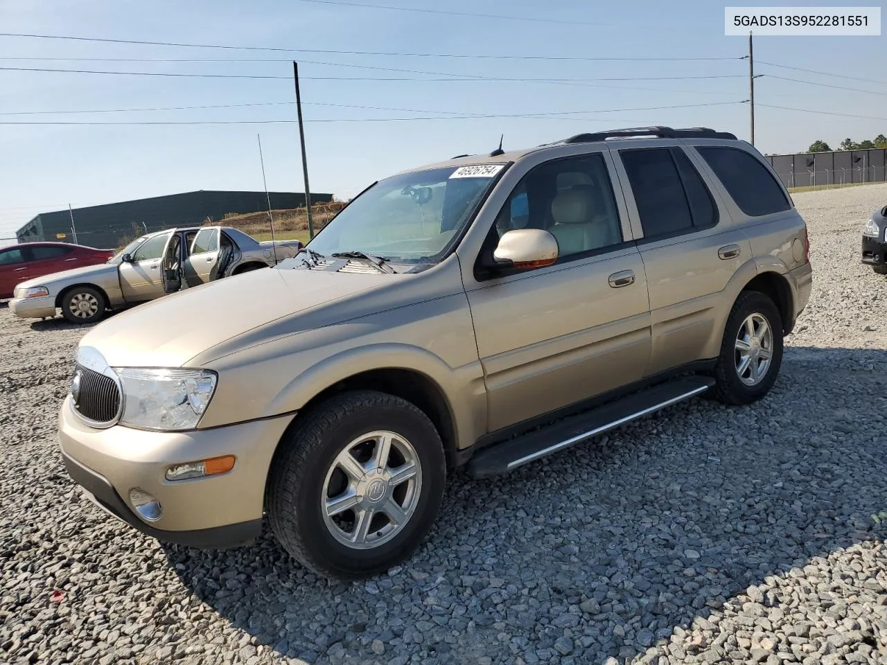 2005 Buick Rainier Cxl VIN: 5GADS13S952281551 Lot: 46926754