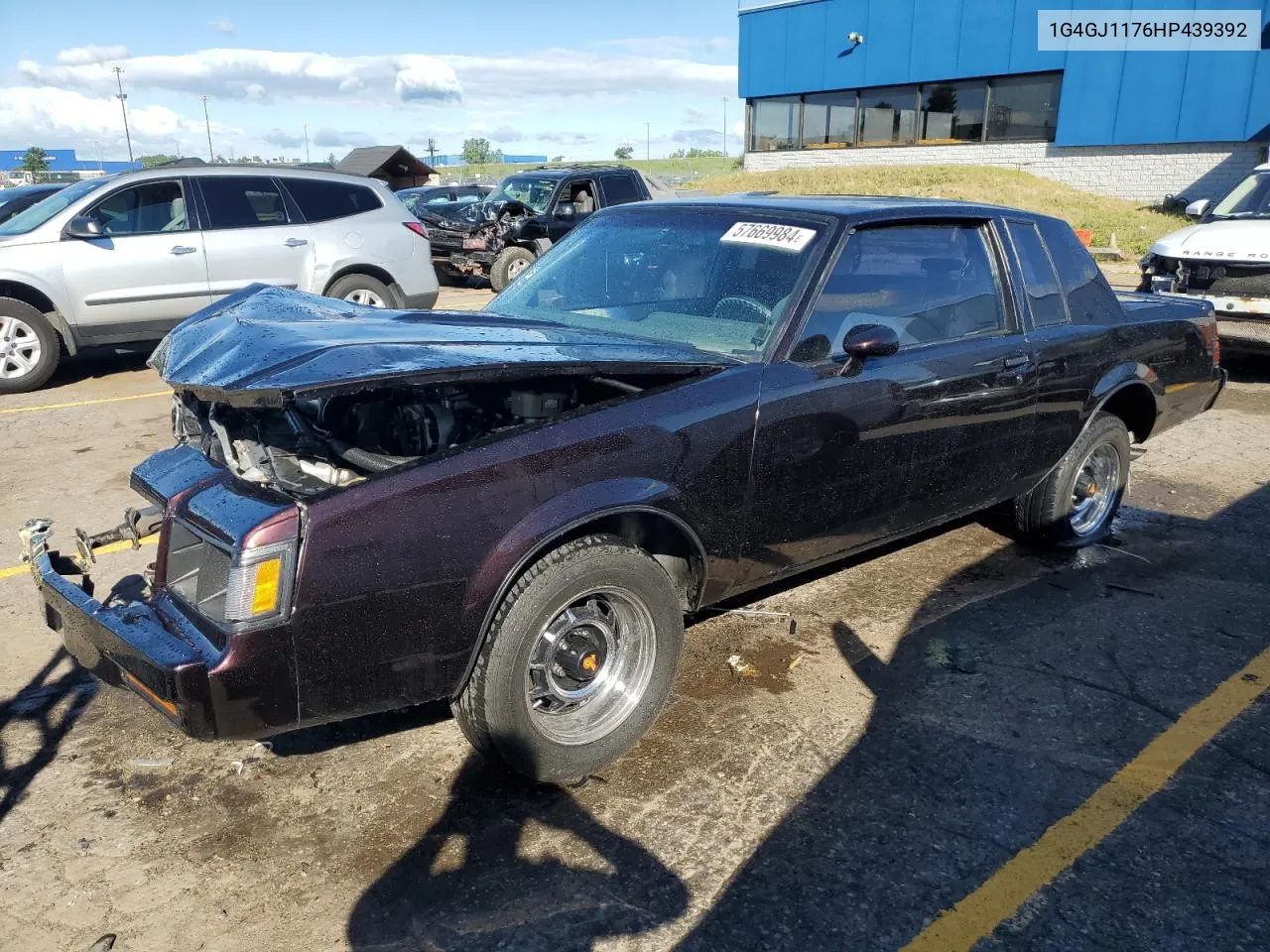 1987 Buick Regal VIN: 1G4GJ1176HP439392 Lot: 57669984