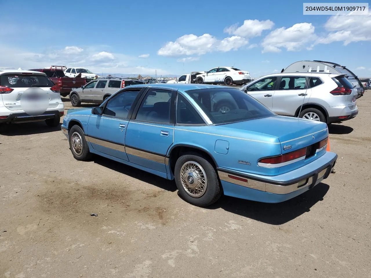 1991 Buick Regal Limited VIN: 2G4WD54L0M1909717 Lot: 53600694