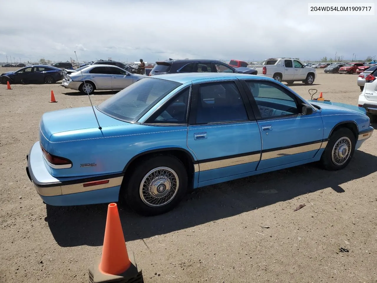 1991 Buick Regal Limited VIN: 2G4WD54L0M1909717 Lot: 53600694