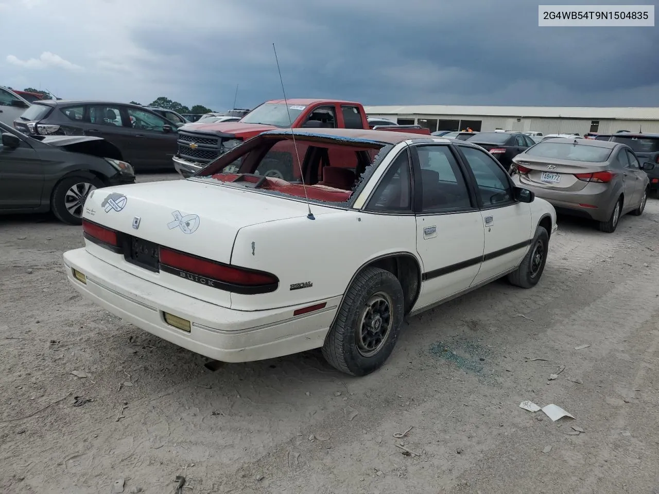 1992 Buick Regal Custom VIN: 2G4WB54T9N1504835 Lot: 56125574