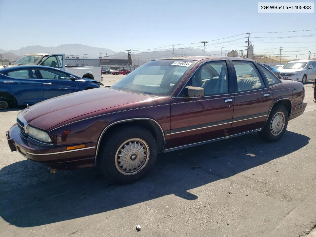 1993 Buick Regal Custom VIN: 2G4WB54L6P1405988 Lot: 61566844