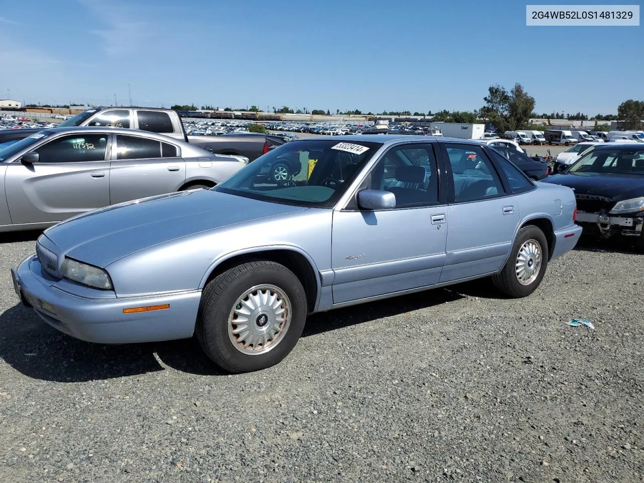 1995 Buick Regal Custom VIN: 2G4WB52L0S1481329 Lot: 53323414