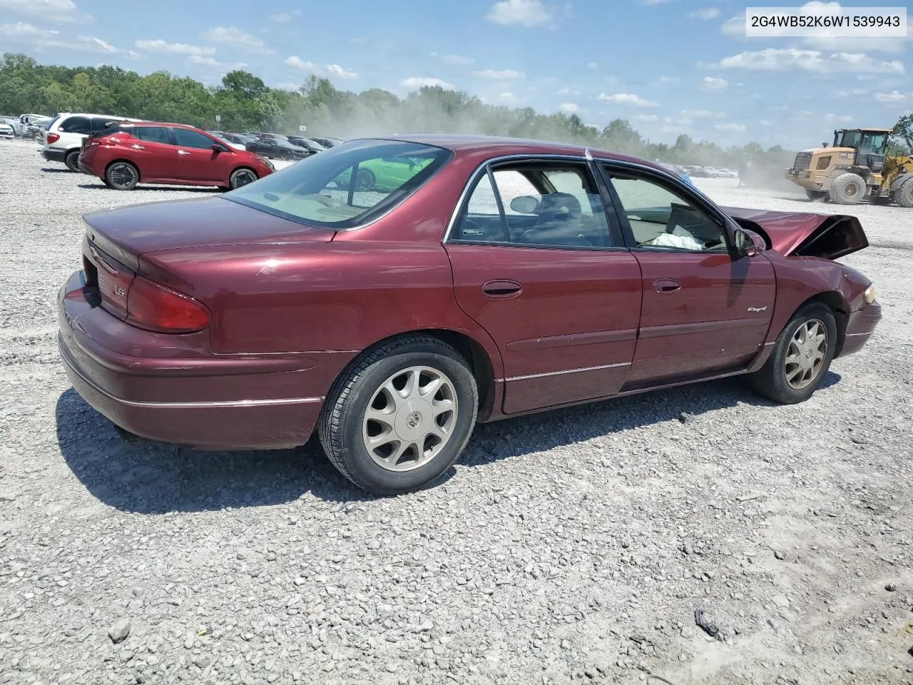 1998 Buick Regal Ls VIN: 2G4WB52K6W1539943 Lot: 56143434