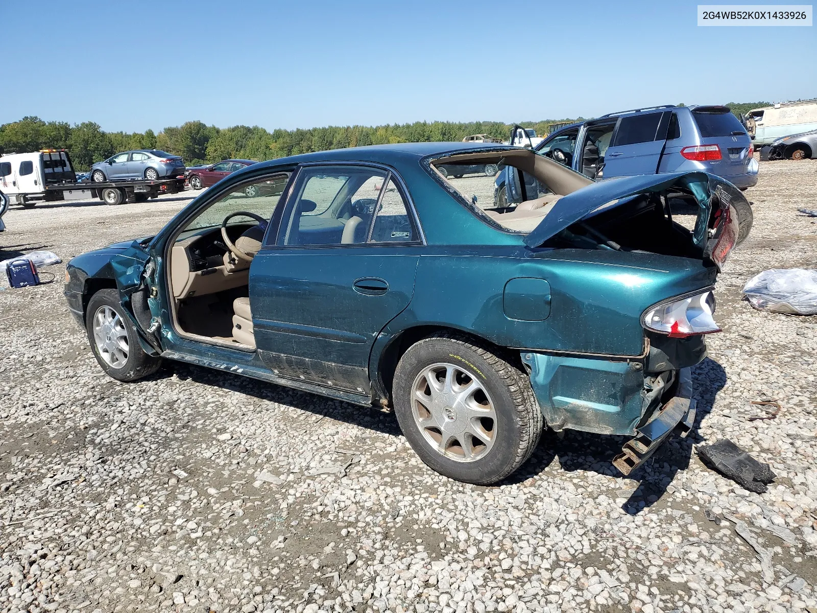 1999 Buick Regal Ls VIN: 2G4WB52K0X1433926 Lot: 70961073