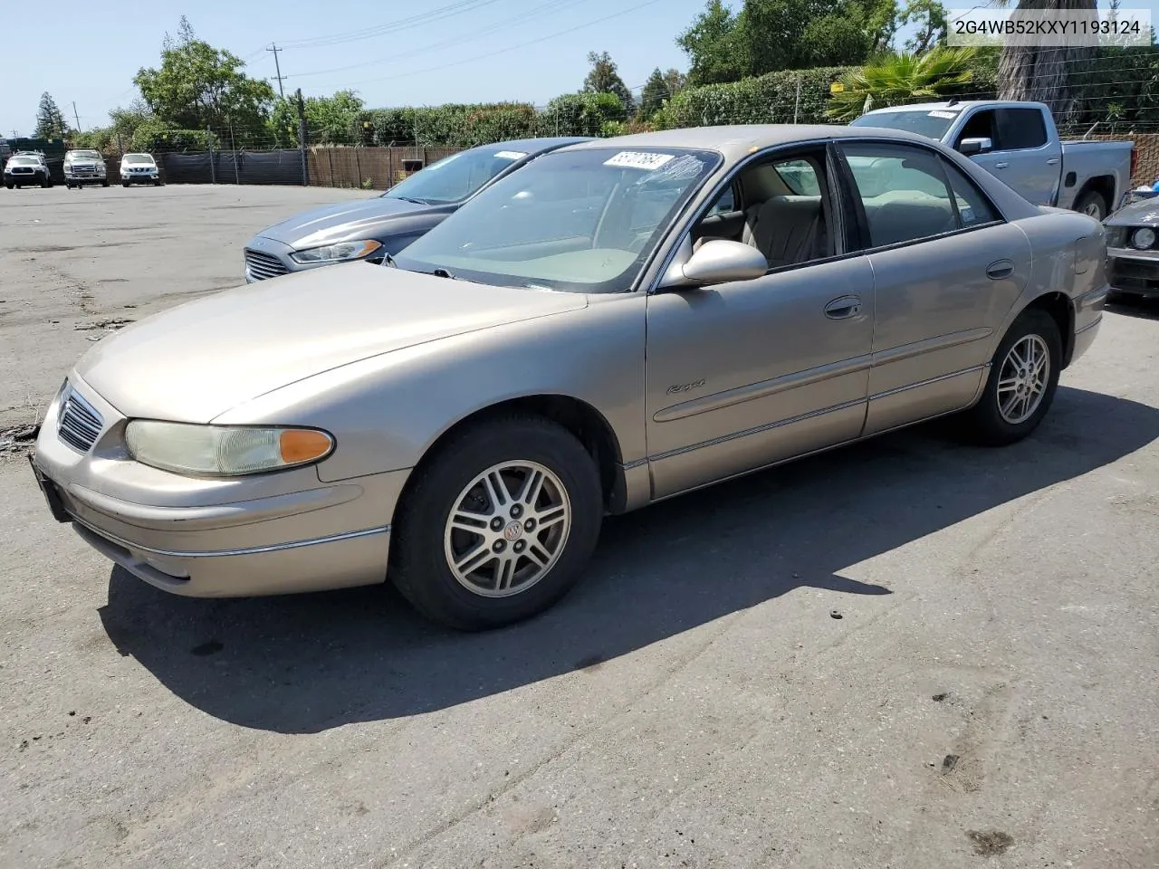 2000 Buick Regal Ls VIN: 2G4WB52KXY1193124 Lot: 55707664