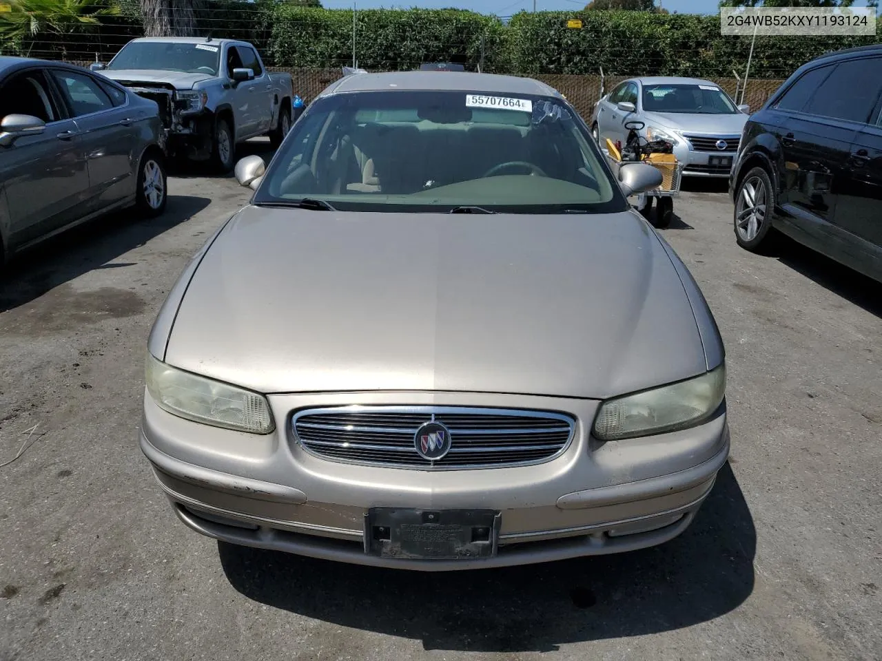 2000 Buick Regal Ls VIN: 2G4WB52KXY1193124 Lot: 55707664