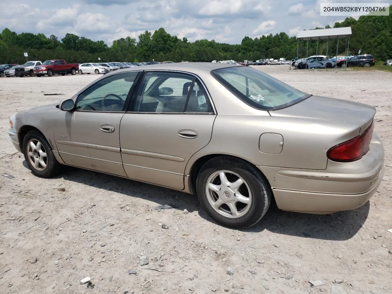 2000 Buick Regal Ls VIN: 2G4WB52K8Y1204766 Lot: 56007684