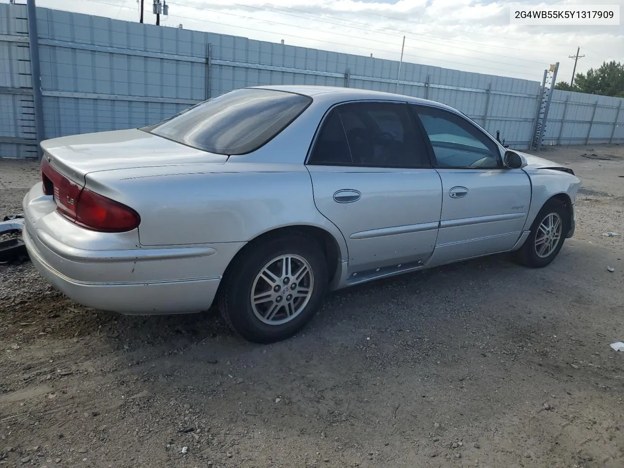 2000 Buick Regal Ls VIN: 2G4WB55K5Y1317909 Lot: 59725634