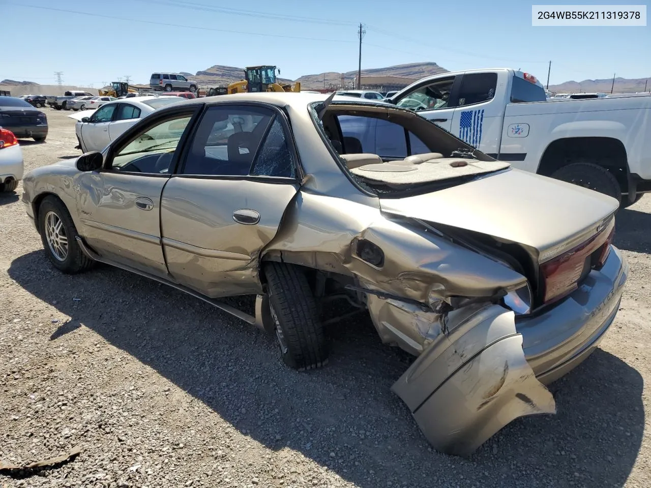 2001 Buick Regal Ls VIN: 2G4WB55K211319378 Lot: 53980524