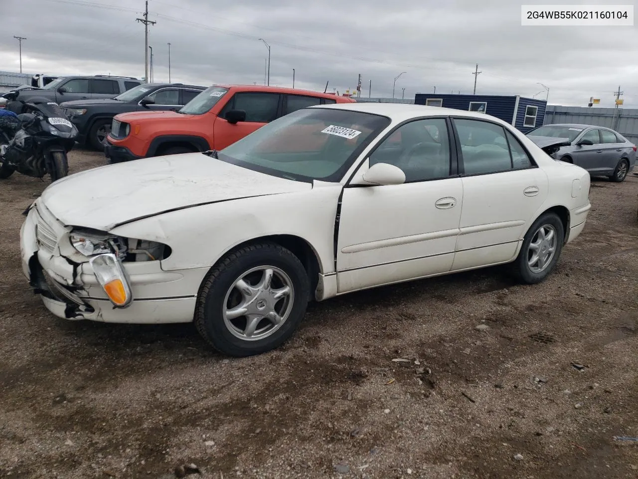 2002 Buick Regal Ls VIN: 2G4WB55K021160104 Lot: 56023124