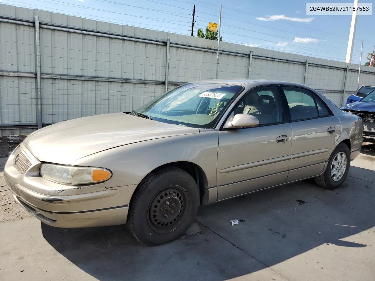 2002 Buick Regal Ls VIN: 2G4WB52K721187563 Lot: 58352824