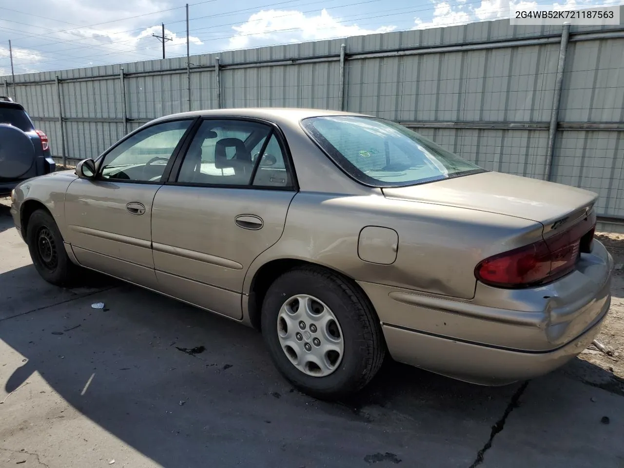 2002 Buick Regal Ls VIN: 2G4WB52K721187563 Lot: 58352824