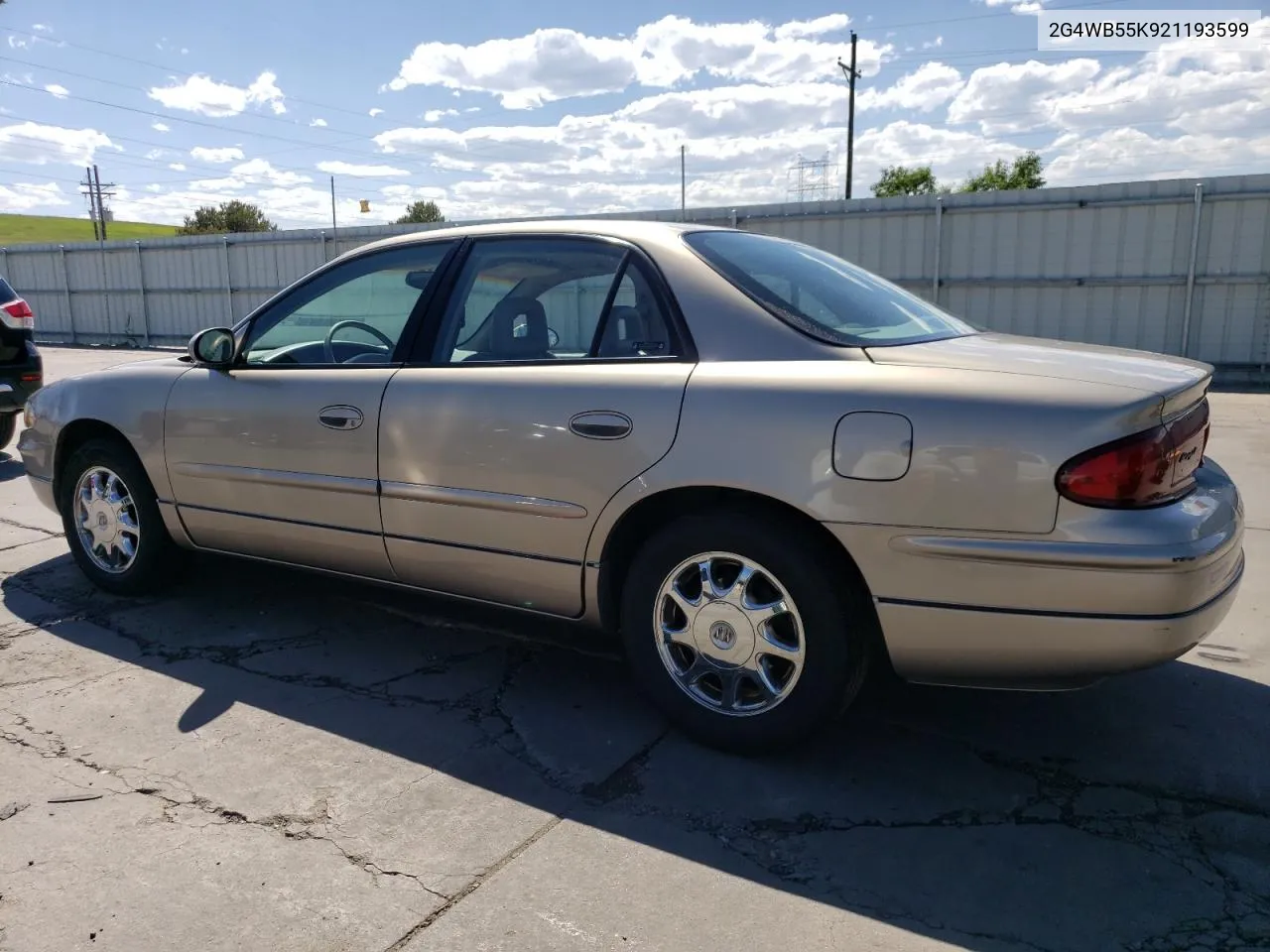 2002 Buick Regal Ls VIN: 2G4WB55K921193599 Lot: 59231184