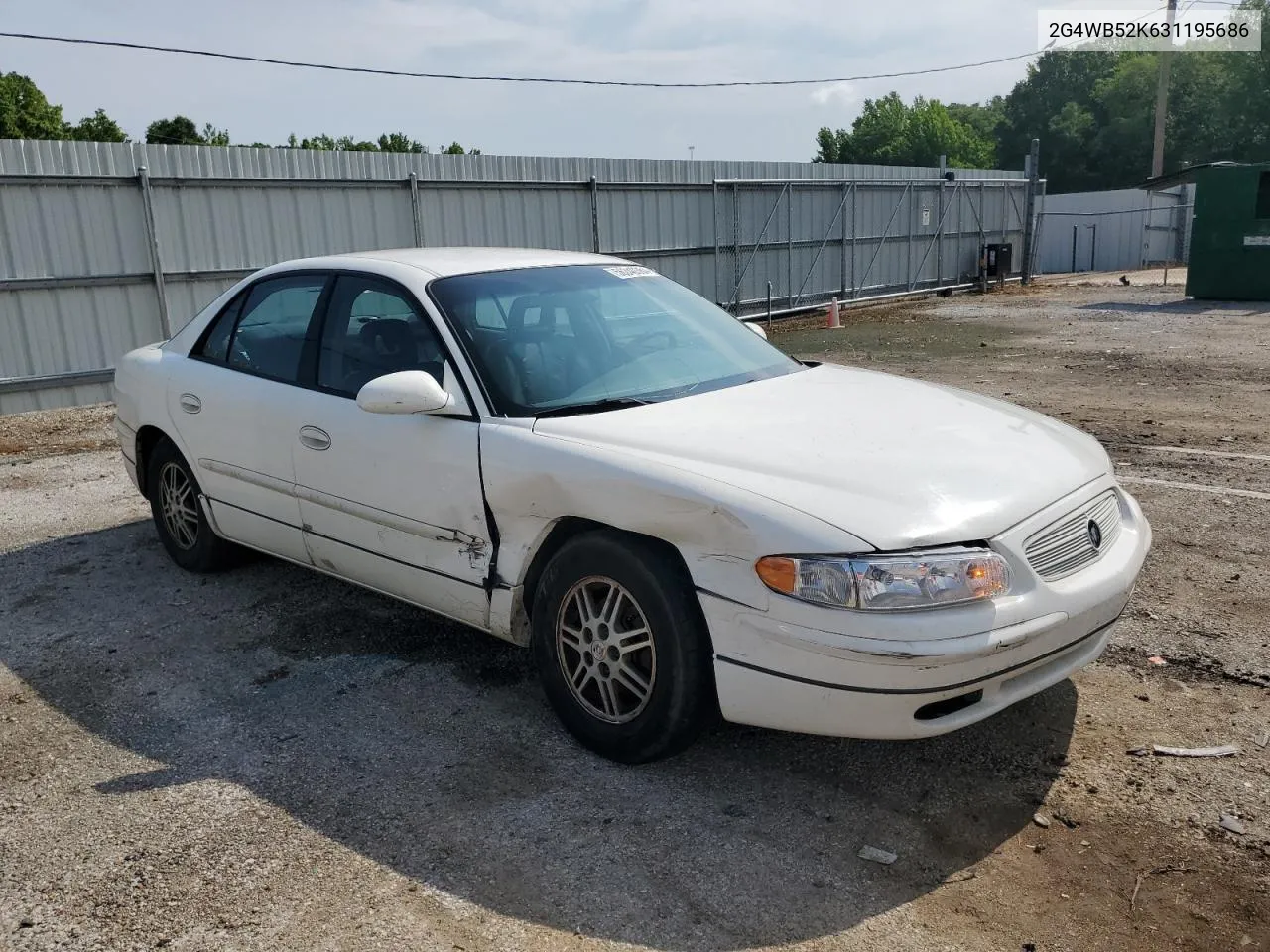 2003 Buick Regal Ls VIN: 2G4WB52K631195686 Lot: 56340364