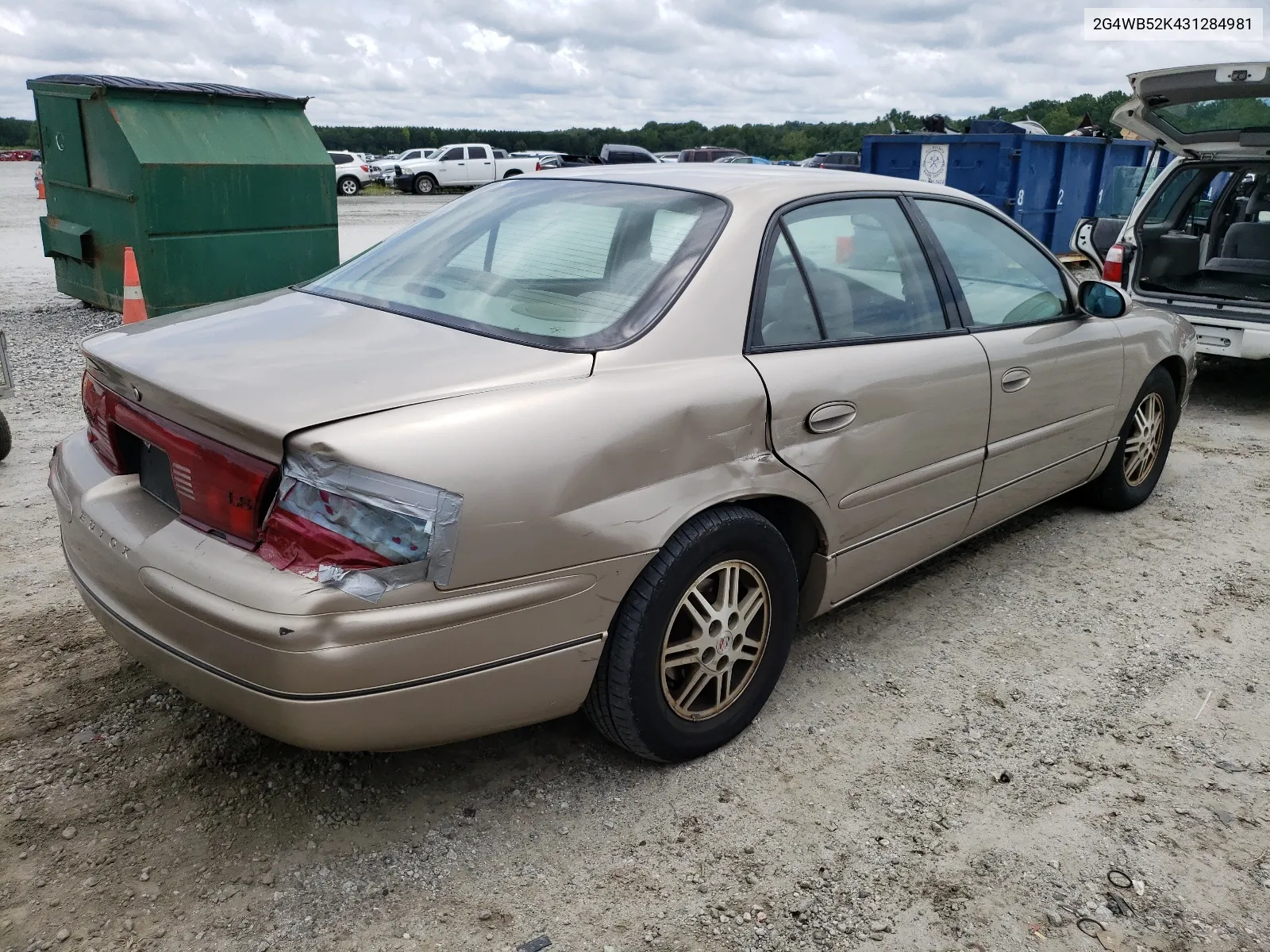 2003 Buick Regal Ls VIN: 2G4WB52K431284981 Lot: 62914884