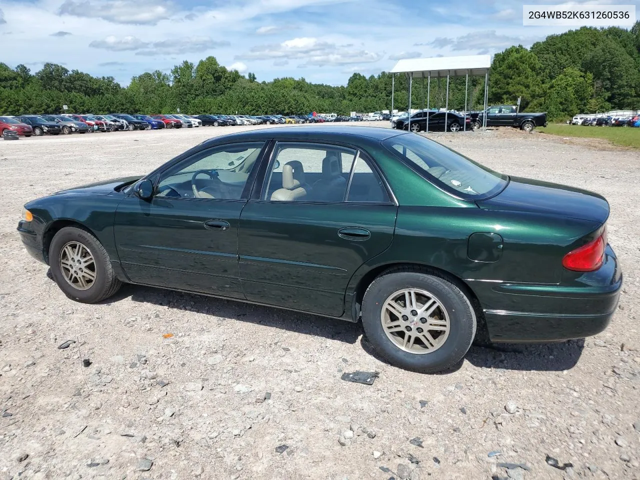 2003 Buick Regal Ls VIN: 2G4WB52K631260536 Lot: 70228544