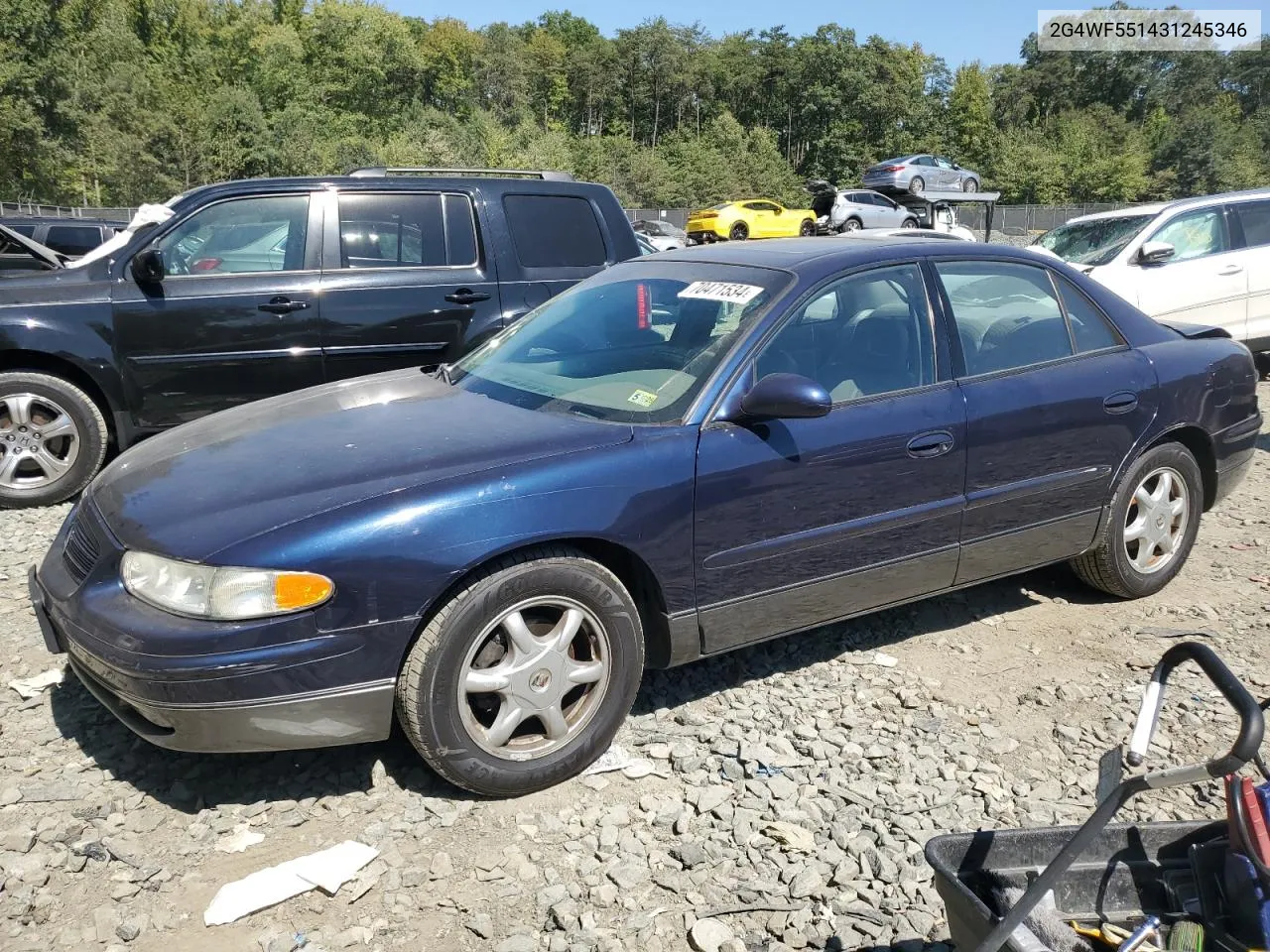 2003 Buick Regal Gs VIN: 2G4WF551431245346 Lot: 70471534