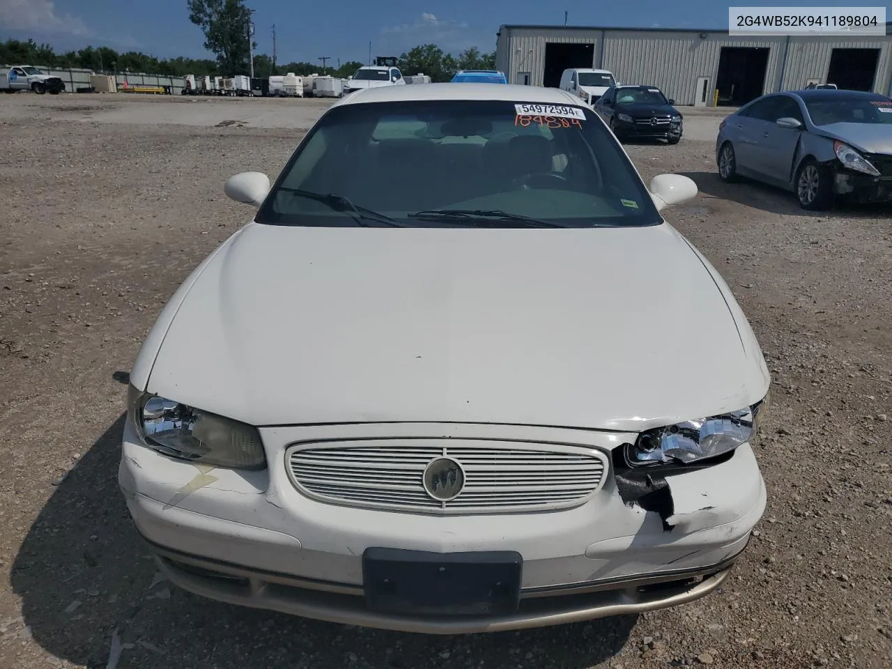 2004 Buick Regal Ls VIN: 2G4WB52K941189804 Lot: 54972594