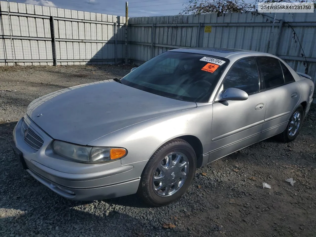 2004 Buick Regal Ls VIN: 2G4WB55KX41231750 Lot: 72286704