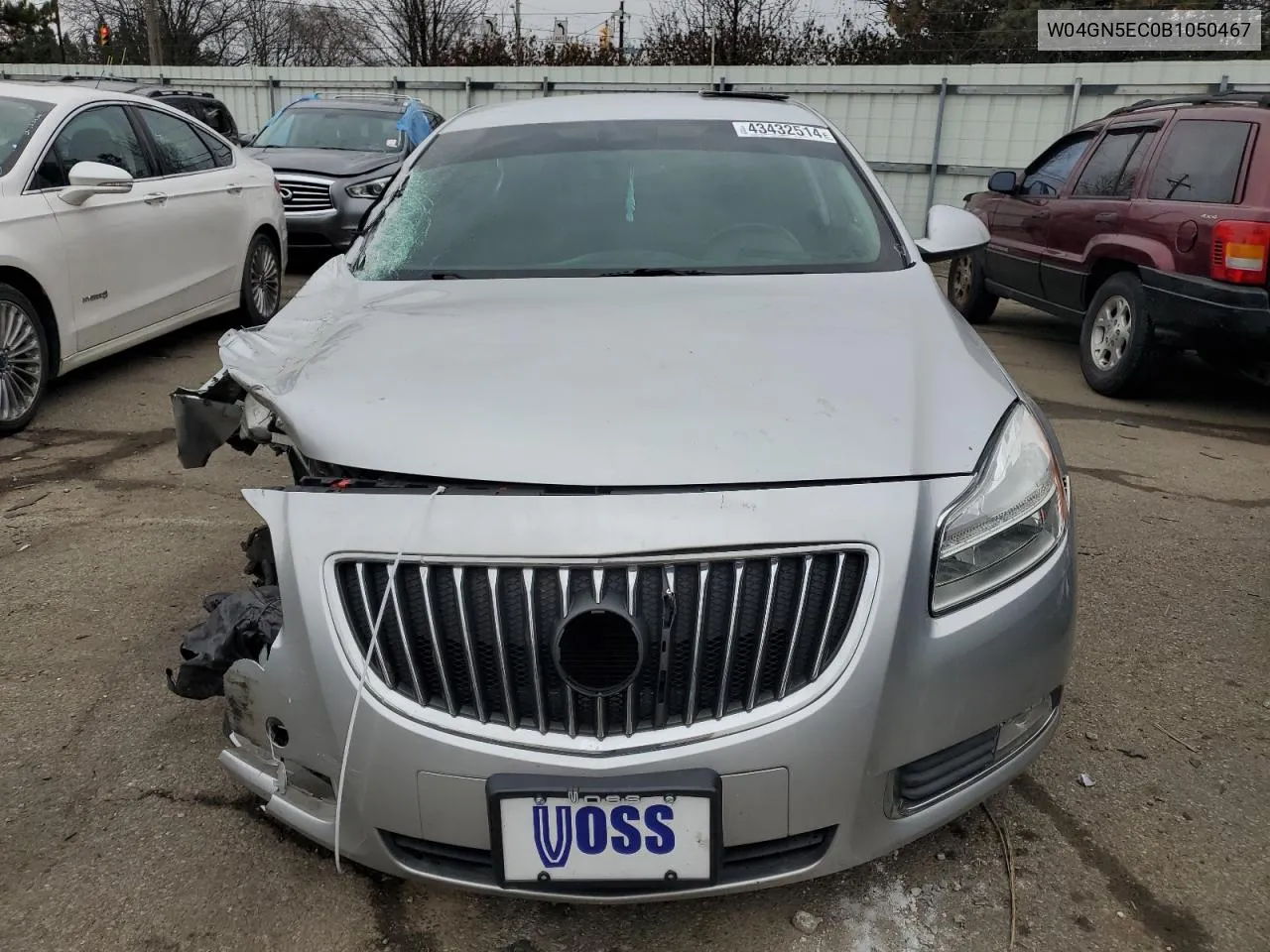 2011 Buick Regal Cxl VIN: W04GN5EC0B1050467 Lot: 43432514