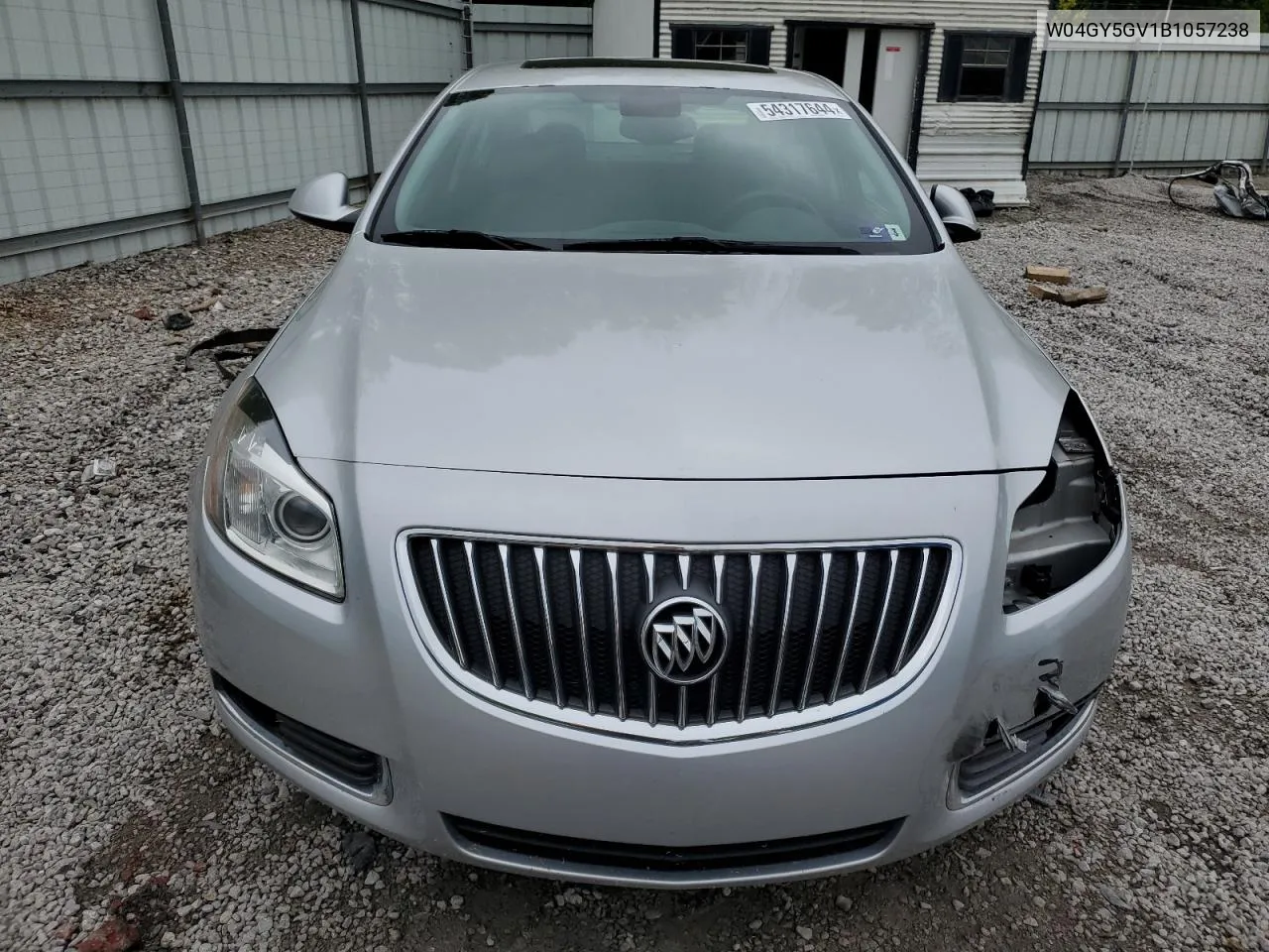 2011 Buick Regal Cxl VIN: W04GY5GV1B1057238 Lot: 54317644