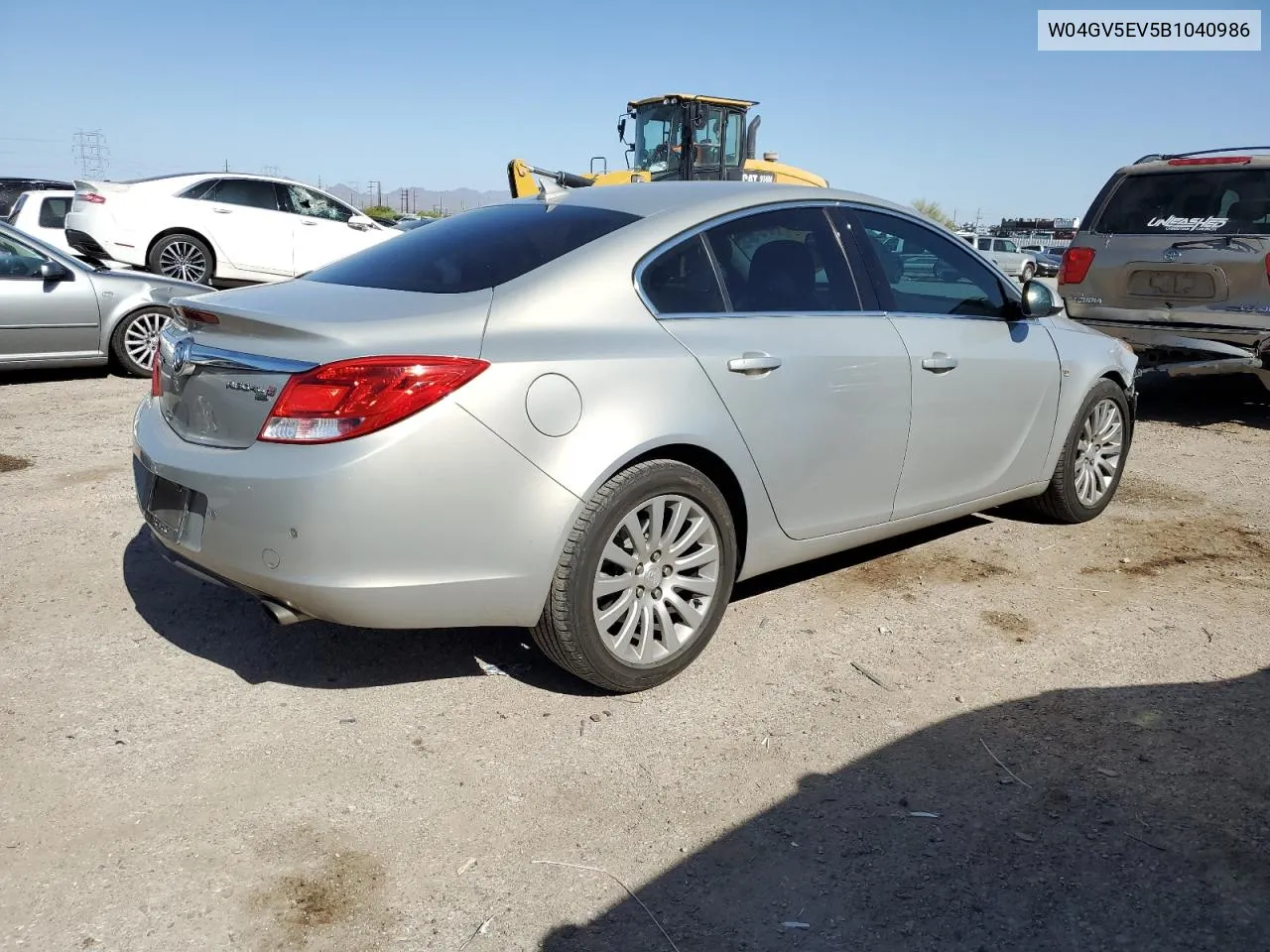 2011 Buick Regal Cxl VIN: W04GV5EV5B1040986 Lot: 54396334