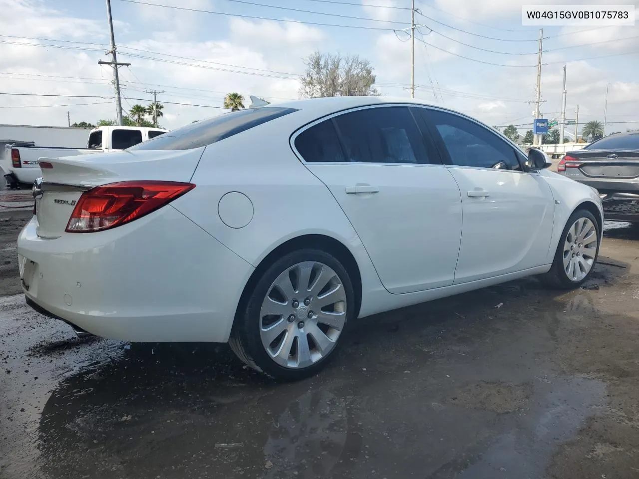 2011 Buick Regal Cxl VIN: W04G15GV0B1075783 Lot: 54401504