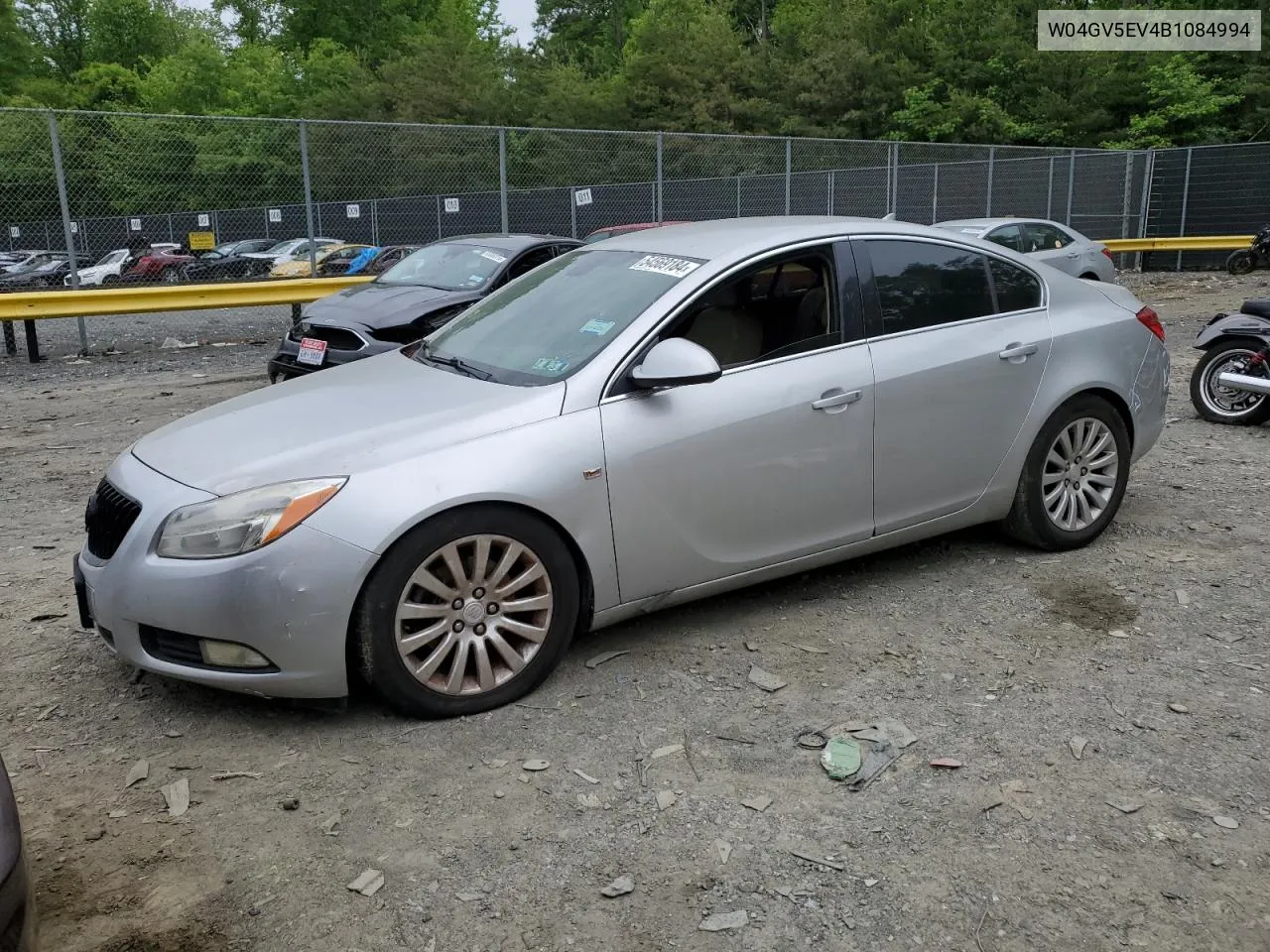 2011 Buick Regal Cxl VIN: W04GV5EV4B1084994 Lot: 54569184