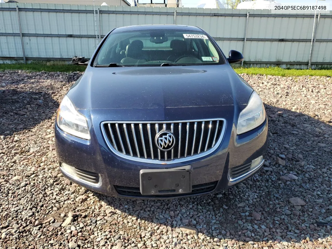 2011 Buick Regal Cxl VIN: 2G4GP5EC6B9187498 Lot: 54753234