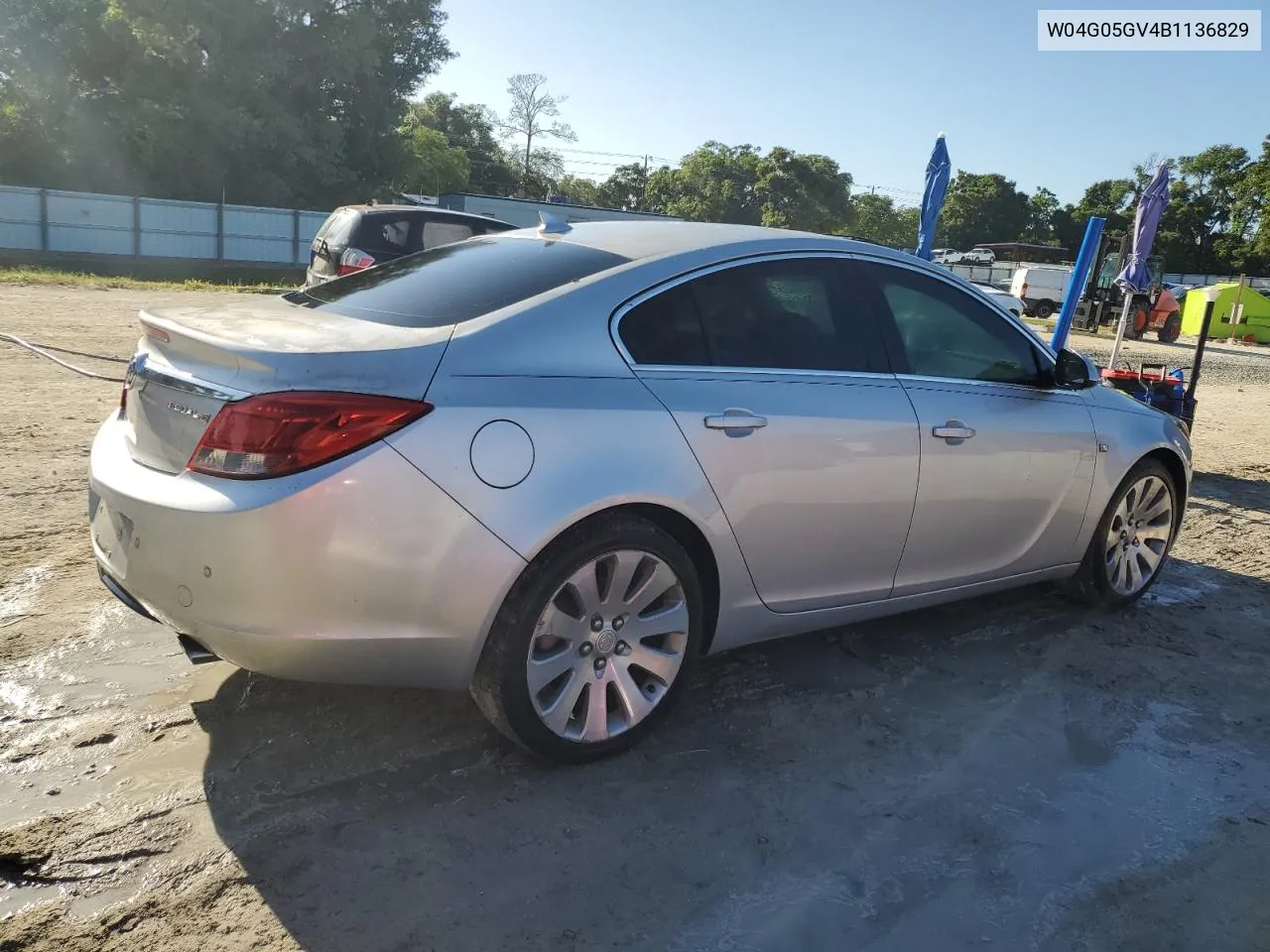 2011 Buick Regal Cxl VIN: W04G05GV4B1136829 Lot: 55551224