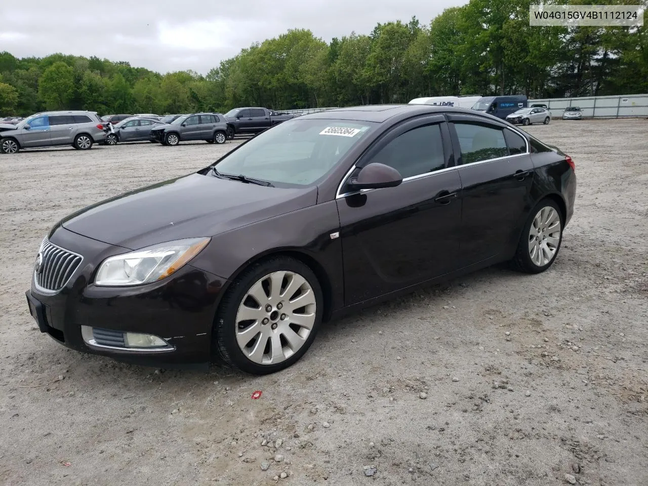 2011 Buick Regal Cxl VIN: W04G15GV4B1112124 Lot: 55605364