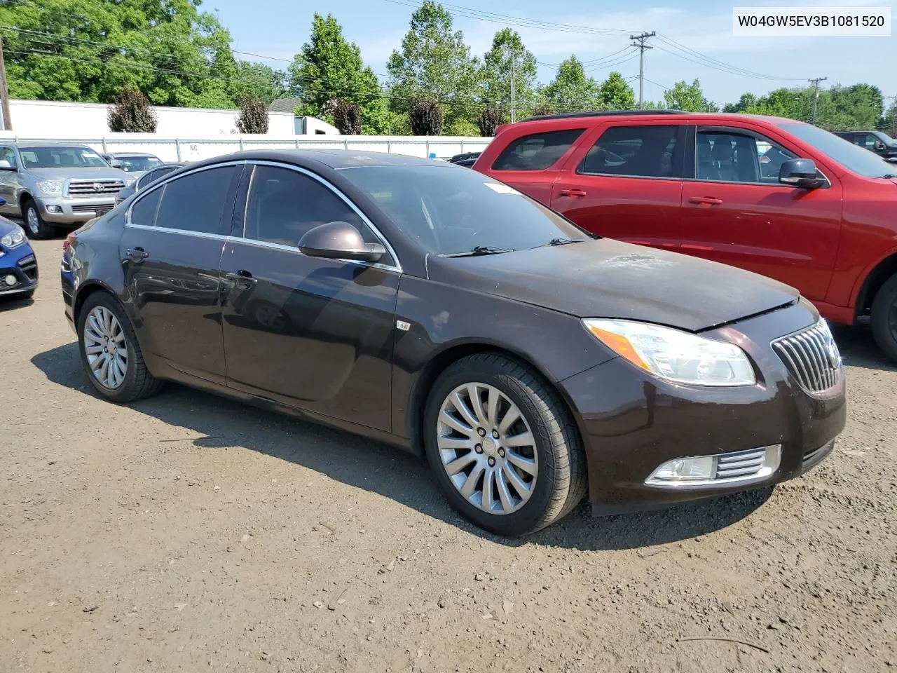 2011 Buick Regal Cxl VIN: W04GW5EV3B1081520 Lot: 59422054