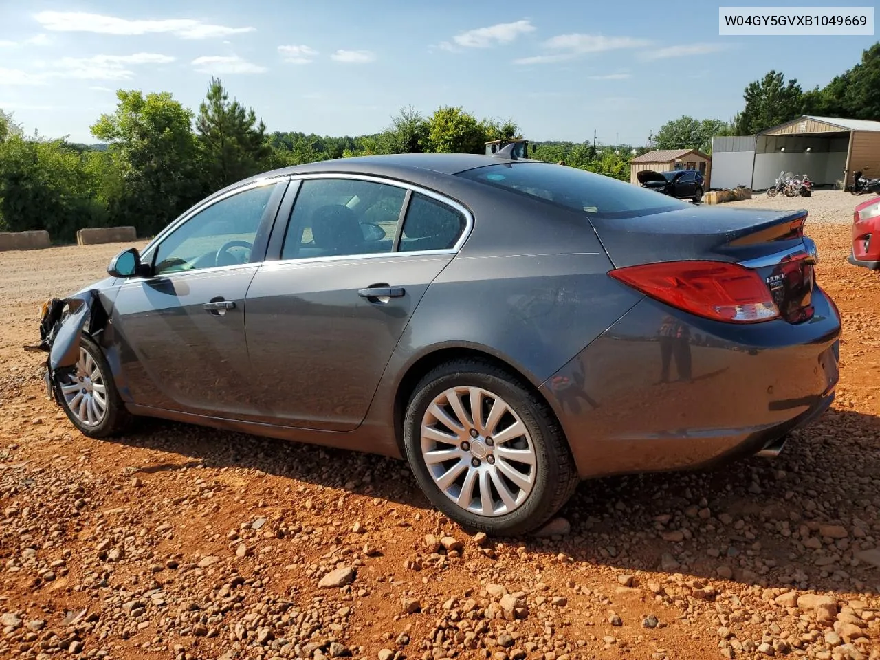 W04GY5GVXB1049669 2011 Buick Regal Cxl