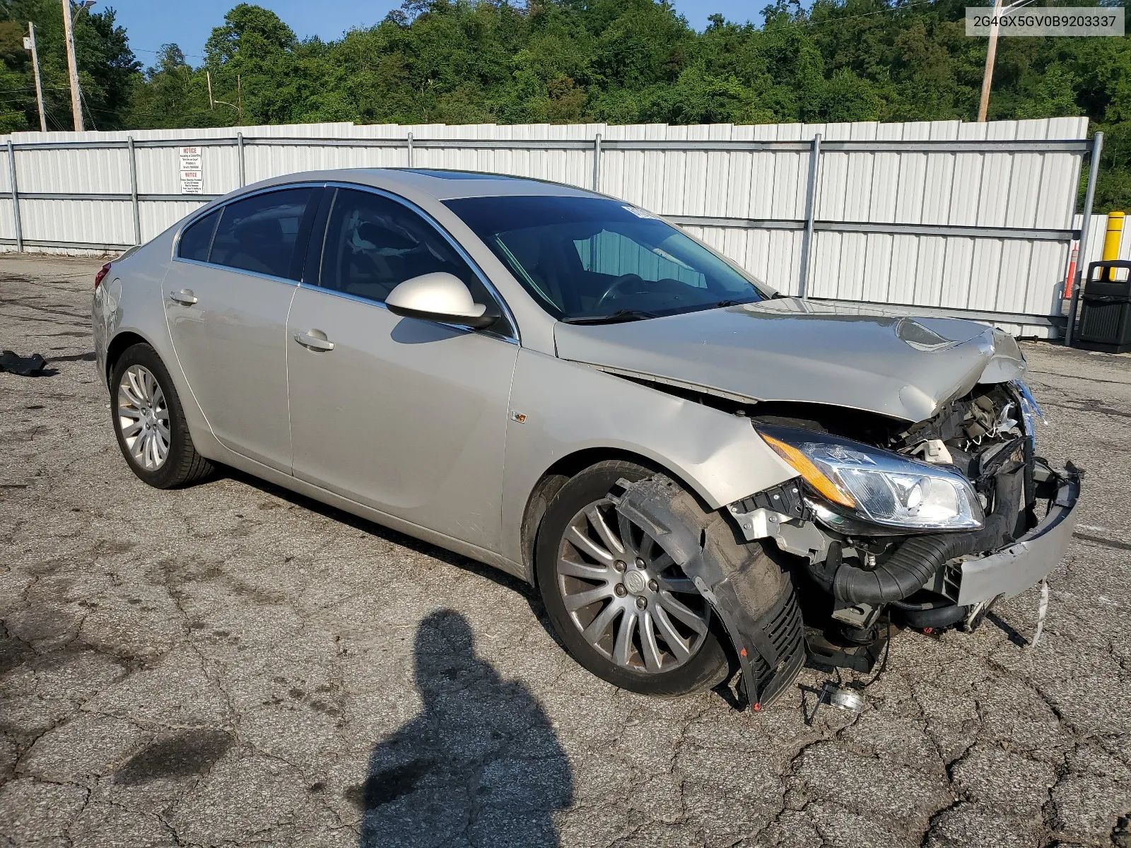 2011 Buick Regal Cxl VIN: 2G4GX5GV0B9203337 Lot: 61721284