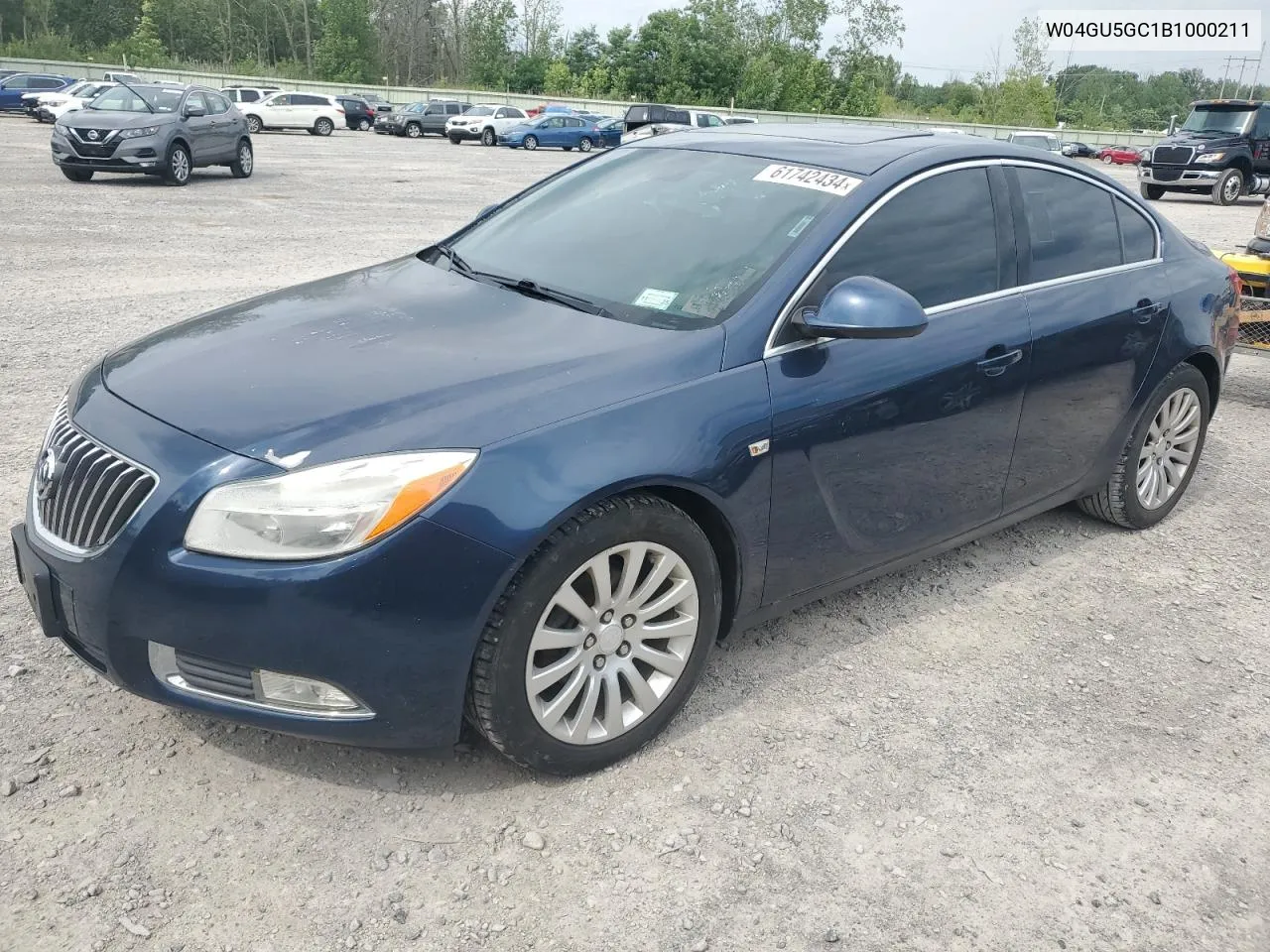 2011 Buick Regal Cxl VIN: W04GU5GC1B1000211 Lot: 61742434