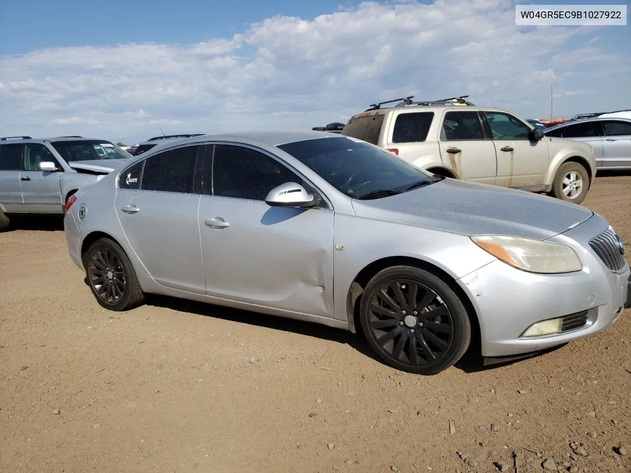 2011 Buick Regal Cxl VIN: W04GR5EC9B1027922 Lot: 62316944