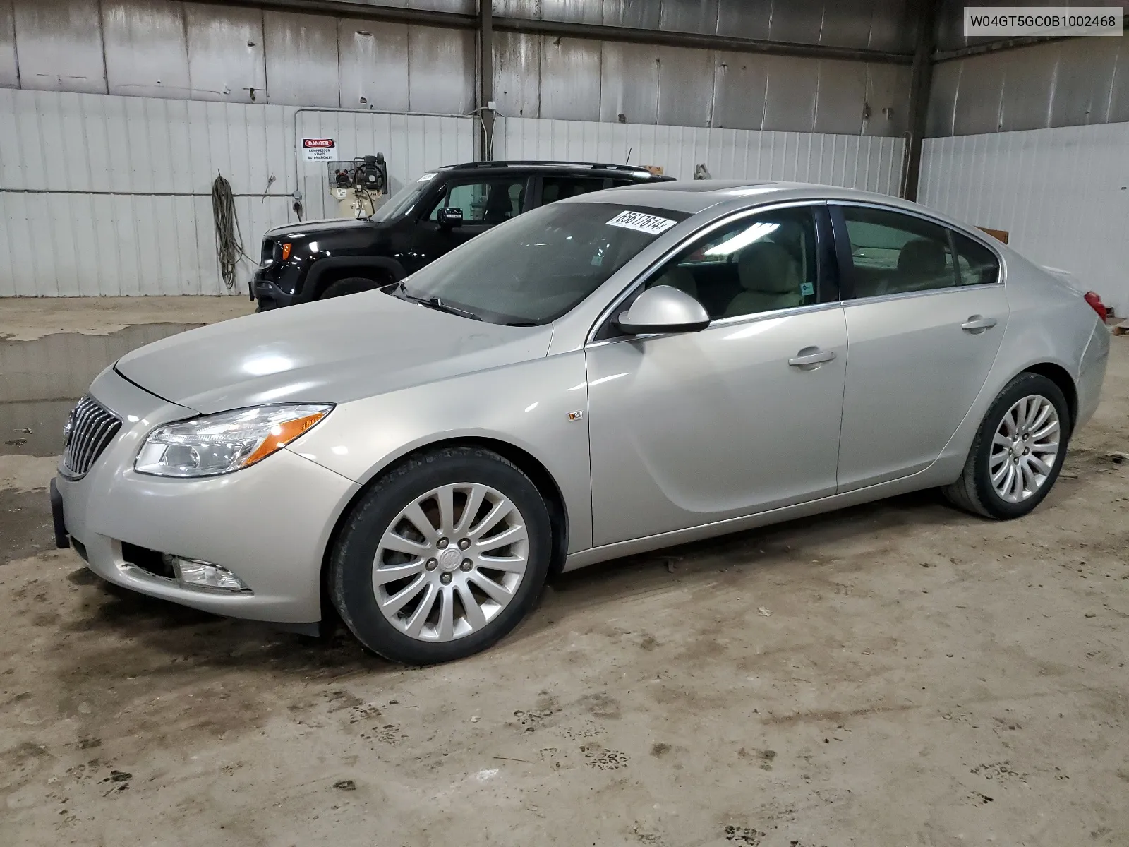 2011 Buick Regal Cxl VIN: W04GT5GC0B1002468 Lot: 65617614