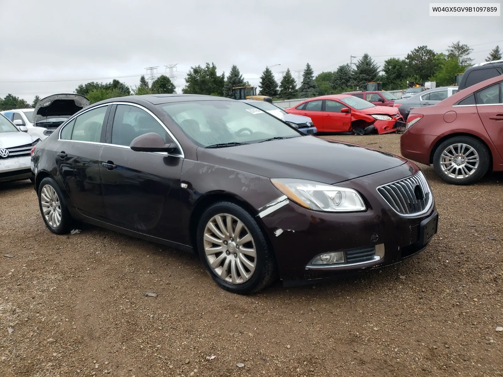 2011 Buick Regal Cxl VIN: W04GX5GV9B1097859 Lot: 65781954