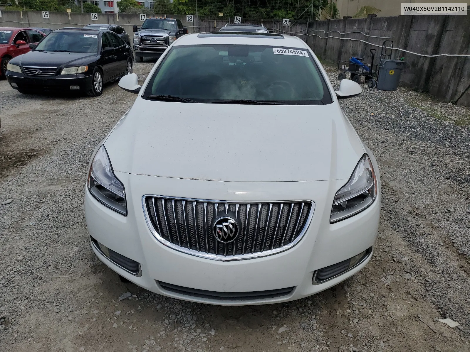 2011 Buick Regal Cxl VIN: W04GX5GV2B1142110 Lot: 65974694