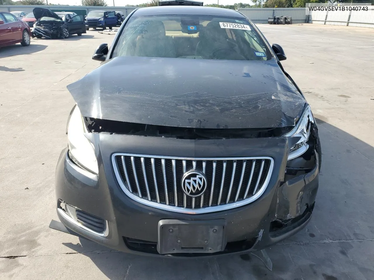 2011 Buick Regal Cxl VIN: W04GV5EV1B1040743 Lot: 67752834