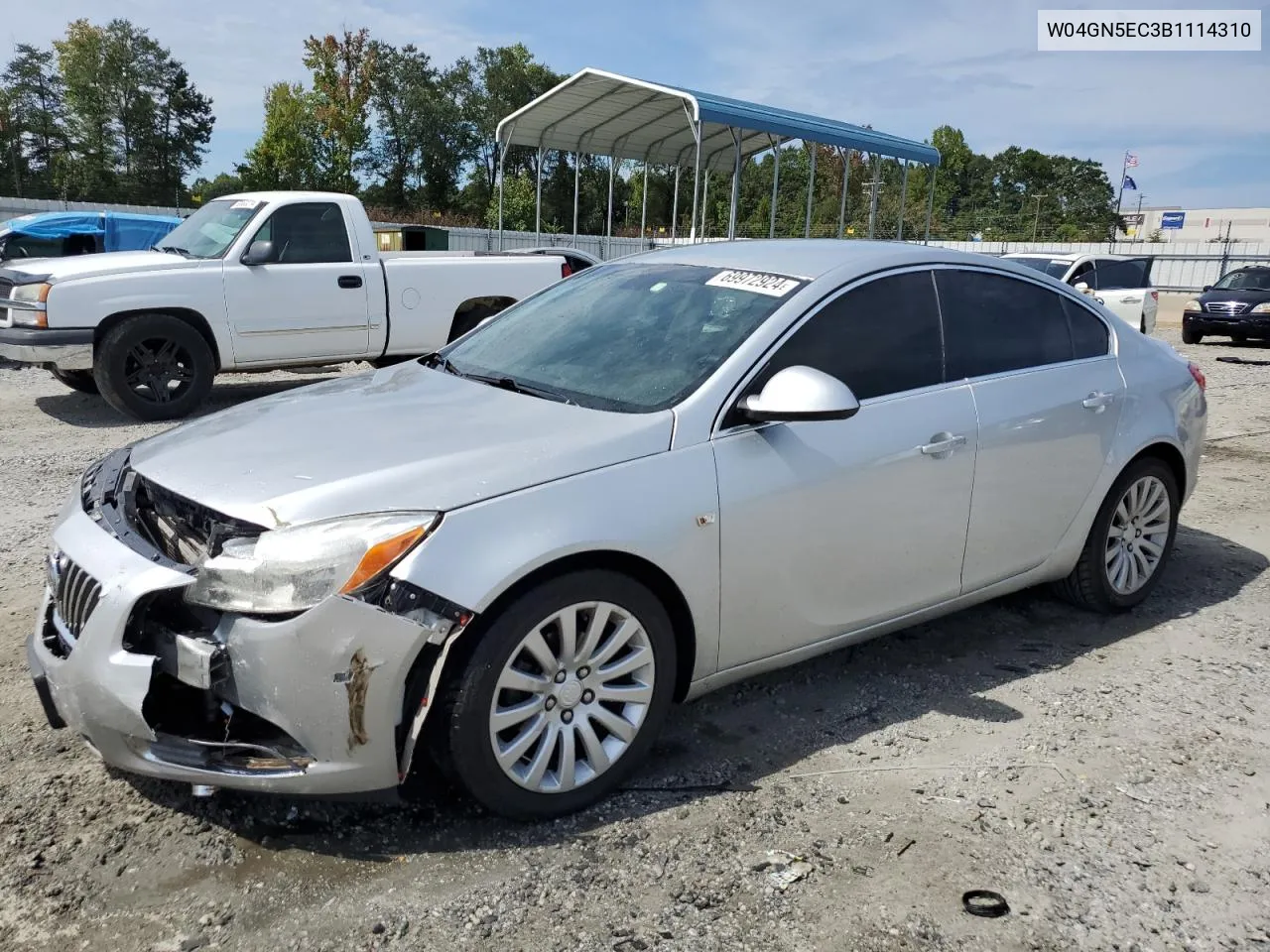 W04GN5EC3B1114310 2011 Buick Regal Cxl