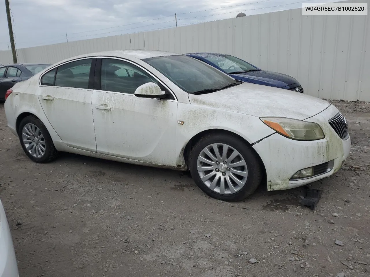 2011 Buick Regal Cxl VIN: W04GR5EC7B1002520 Lot: 70181054